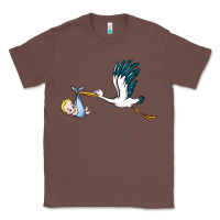 Chestnut stork with baby boy Classic Tee - BarkalooDesign