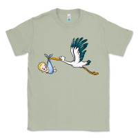 Matcha stork with baby boy Classic Tee - BarkalooDesign