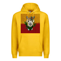 Lemon christmas alpacas Premium Hoodie - BarkalooDesign