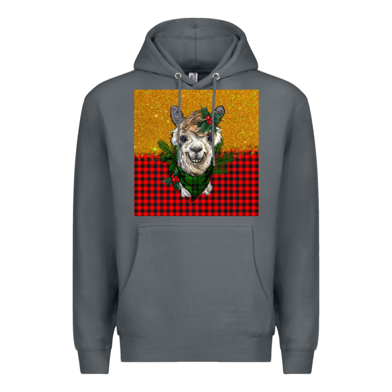 Christmas Alpacas Premium Hoodie by BarkalooDesign | Teevron