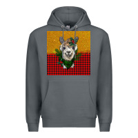 Rock christmas alpacas Premium Hoodie - BarkalooDesign