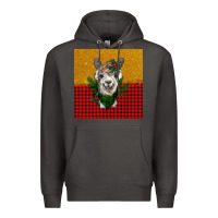 Smoke christmas alpacas Premium Hoodie - BarkalooDesign