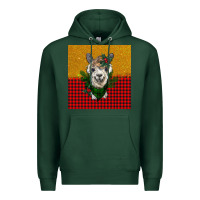 Sports Green christmas alpacas Premium Hoodie - BarkalooDesign