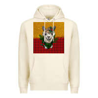 Tofu christmas alpacas Premium Hoodie - BarkalooDesign