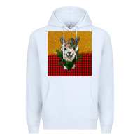 White christmas alpacas Premium Hoodie - BarkalooDesign