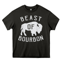 Asphalt beast of bourbon drinking whiskey design bison buffalo party t shirt Heavy Core Tee - linhVisuals