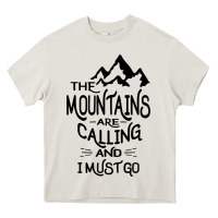 The Mountains Are Calling And I Must Go   Black Heavy Core Tee | Teevron