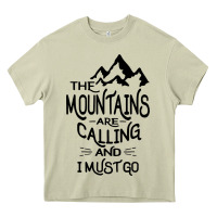 Mossy the mountains are calling and i must go   black Heavy Core Tee - linhVisuals