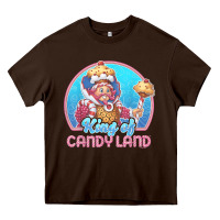Chocolate Brown candy land king of candy land portrait t shirt Heavy Core Tee - linhVisuals