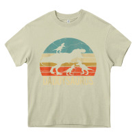 Mossy daddy dinosaur daddysaurus 3 three kids xmas christmas gift t shirt Heavy Core Tee - linhVisuals