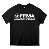 Black fema evacuation plan Heavy Core Tee - linhVisuals