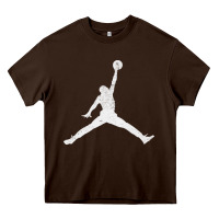 Chocolate Brown Slam Dunk Vintage Heavy Core Tee - linhVisuals