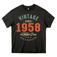 Asphalt Vintage Since 1958 - 64th Birthday Retro Classic Heavy Core Tee - linhVisuals
