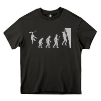Asphalt funny rock climbing evolution Heavy Core Tee - linhVisuals