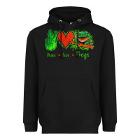 Black Peace Love Frogs Heavyweight Hoodie - Jasminsmagicworld
