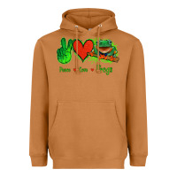 Meerkat Peace Love Frogs Heavyweight Hoodie - Jasminsmagicworld