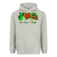 Moon Dust Peace Love Frogs Heavyweight Hoodie - Jasminsmagicworld
