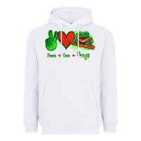 White Peace Love Frogs Heavyweight Hoodie - Jasminsmagicworld
