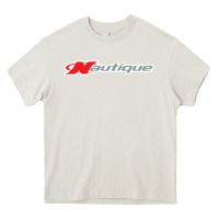 Cream Nautique Boats Heavy Core Tee - linhVisuals