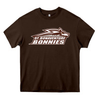 Chocolate Brown st. bonaventure bonnies Heavy Core Tee - linhVisuals