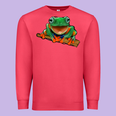 Frog Premium Sweatshirt Designed By Jasminsmagicworld
