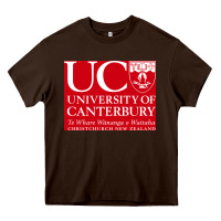 Chocolate Brown university canterbury Heavy Core Tee - linhVisuals