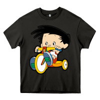 Asphalt bobby on his bike   bobbys world Heavy Core Tee - linhVisuals