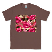 Chestnut Valentine's Day pink plaid red glitter cowhide Classic Tee - FaDigitalArtStudio