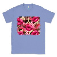 Colony Blue Valentine's Day pink plaid red glitter cowhide Classic Tee - FaDigitalArtStudio