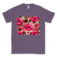 Lavender Valentine's Day pink plaid red glitter cowhide Classic Tee - FaDigitalArtStudio