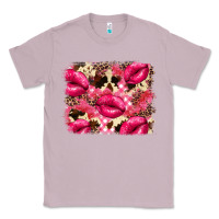 Lilac Valentine's Day pink plaid red glitter cowhide Classic Tee - FaDigitalArtStudio
