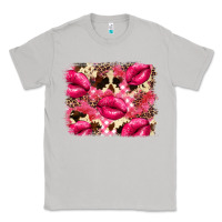 Moon Dust Valentine's Day pink plaid red glitter cowhide Classic Tee - FaDigitalArtStudio