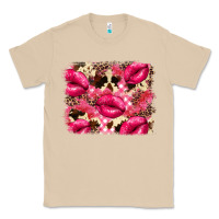 Mushroom Valentine's Day pink plaid red glitter cowhide Classic Tee - FaDigitalArtStudio