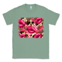 Sage Valentine's Day pink plaid red glitter cowhide Classic Tee - FaDigitalArtStudio