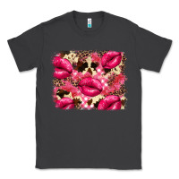 Smoke Valentine's Day pink plaid red glitter cowhide Classic Tee - FaDigitalArtStudio