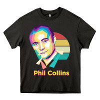 Asphalt wpap phil collins rock Heavy Core Tee - linhVisuals