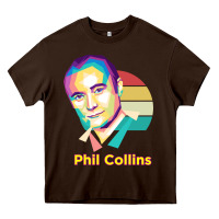 Chocolate Brown wpap phil collins rock Heavy Core Tee - linhVisuals