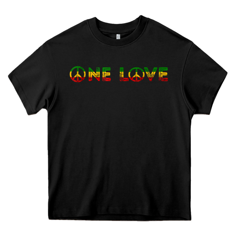 One Love Rasta Reggae Music Rastafarian Lover Jamaica Peace T Shirt Heavy Core Tee by linhVisuals | Teevron