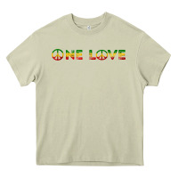 Mossy one love rasta reggae music rastafarian lover jamaica peace t shirt Heavy Core Tee - linhVisuals