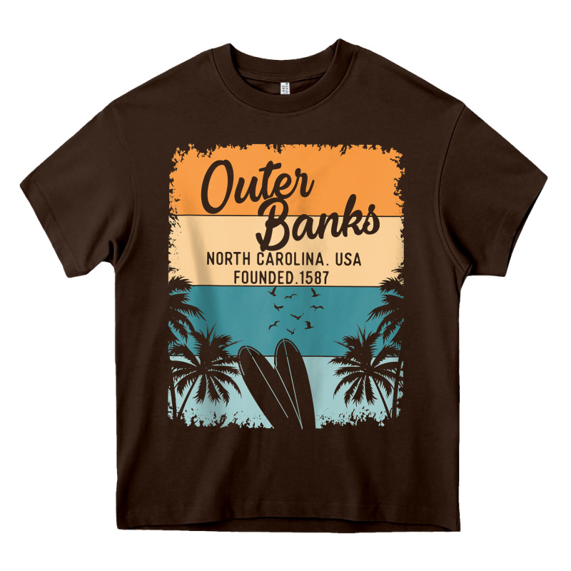 Outer Banks Shirts Men Women Kids Obx North Carolina Nc Gift Zip Hoodi Heavy Core Tee by linhVisuals | Teevron