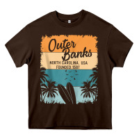 Chocolate Brown outer banks shirts men women kids obx north carolina nc gift zip hoodi Heavy Core Tee - linhVisuals