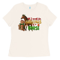 Bone All I Want For Christmas Is A Horse Ladies Tee - LillyAllenDesigns