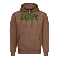 Chestnut st patricks day lucky shamrock Zipper Hoodie - RanaPortraitStore