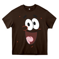 Chocolate Brown sponge.bob squa.re.pants patrick face portrait Heavy Core Tee - linhVisuals