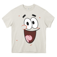 Cream sponge.bob squa.re.pants patrick face portrait Heavy Core Tee - linhVisuals