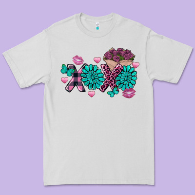 Xoxo Valentine's Day Turquoise Gem Premium Tee Designed By Fadigitalartstudio