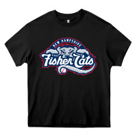 Black new hampshire fisher cats Heavy Core Tee - linhVisuals
