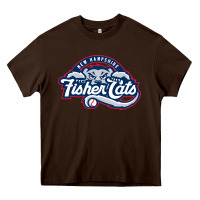 Chocolate Brown new hampshire fisher cats Heavy Core Tee - linhVisuals
