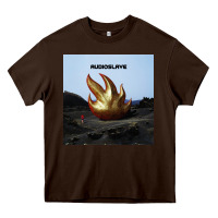 Chocolate Brown Clear Design Heavy Core Tee - linhVisuals