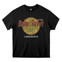 Black baker street cafe 221b london   sherlock holmes fans Heavy Core Tee - linhVisuals
